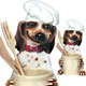 Dog Utensil Holder, Utensil Holders,Dog Sculpture
