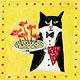 Cat 
Teapot, Jars, Saucers, Bowls, Plates