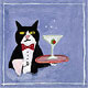 Cat 
Teapot, Jars, Saucers, Bowls, Plates