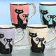 Cat 
Teapot, Jars, Saucers, Bowls, Plates