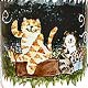 Cat 
Teapot, Jars, Saucers, Bowls, Plates